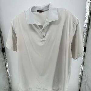 Peter Millar Short-Sleeve Polo in white